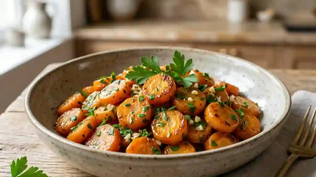 Carottes persillées tendres et aillées - Photo de présentation