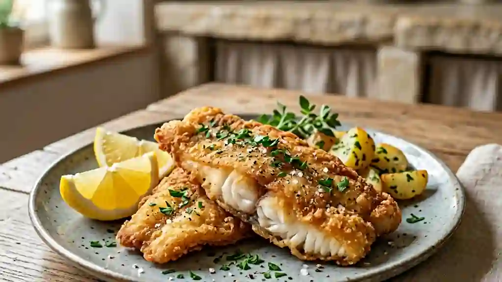 Carpe frite ultra-croustillante au citron - Photo de présentation