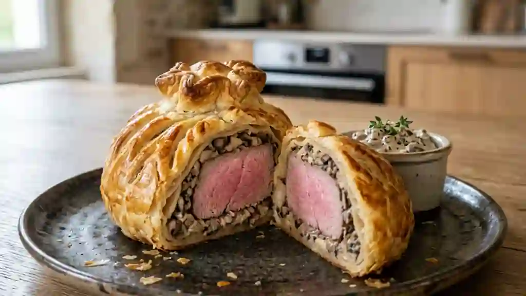 Carré de veau en croûte et duxelles fondante - Photo de présentation