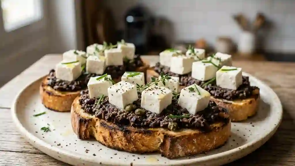 Toast Craquant Carré Frais et Tapenade Intense - Photo de présentation