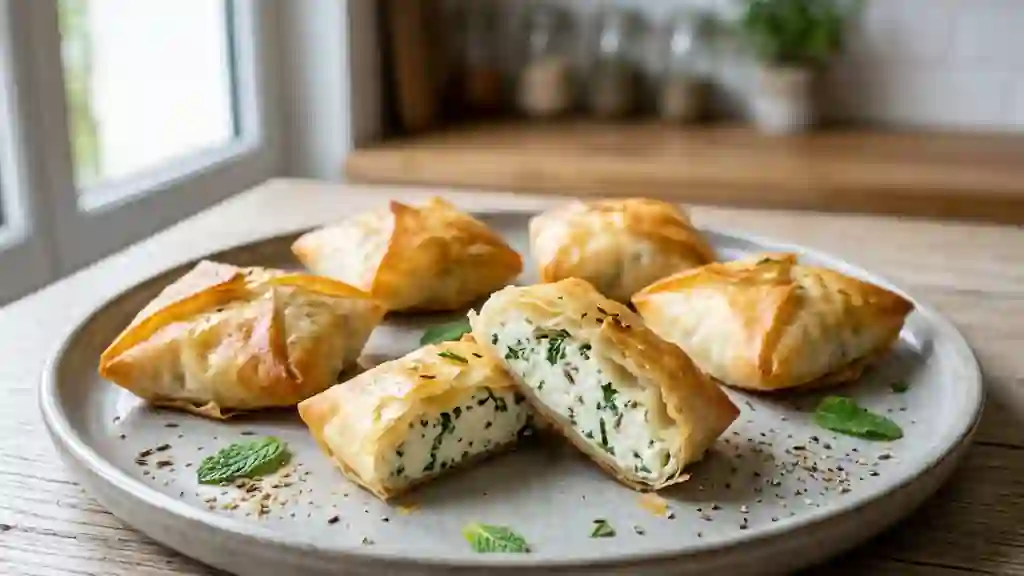 Croustillants menthe-cumin au fromage frais - Photo de présentation