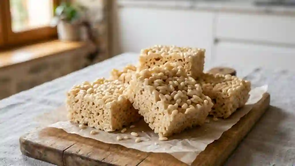 Carrés Rice Krispies fondants et croustillants - Photo de présentation