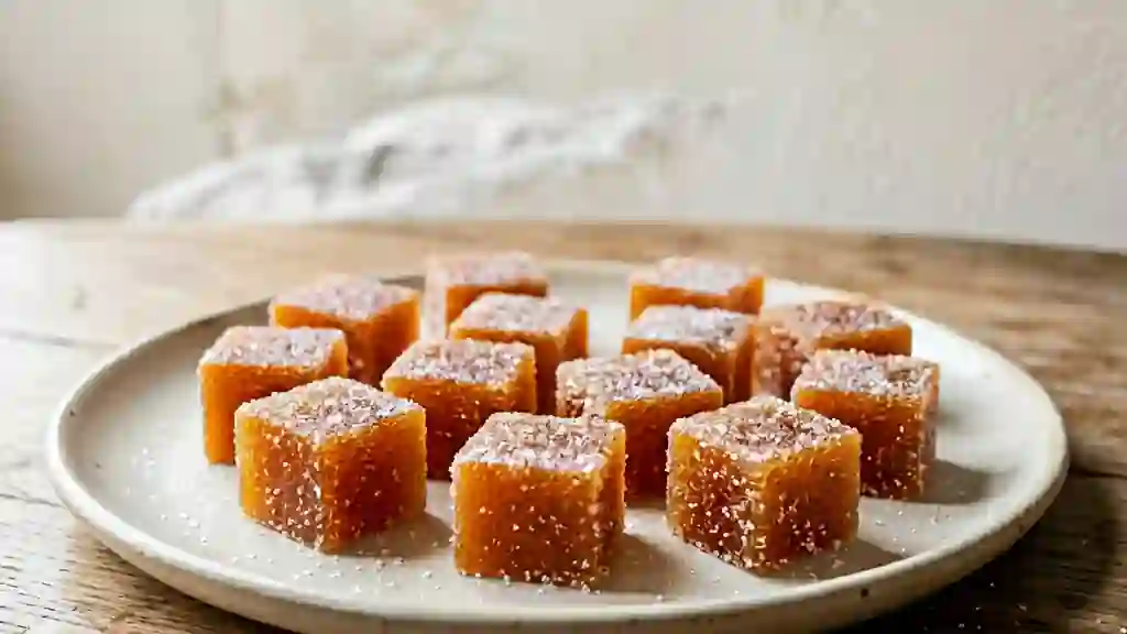 Carrés fondants de pâte de coing - Photo de présentation