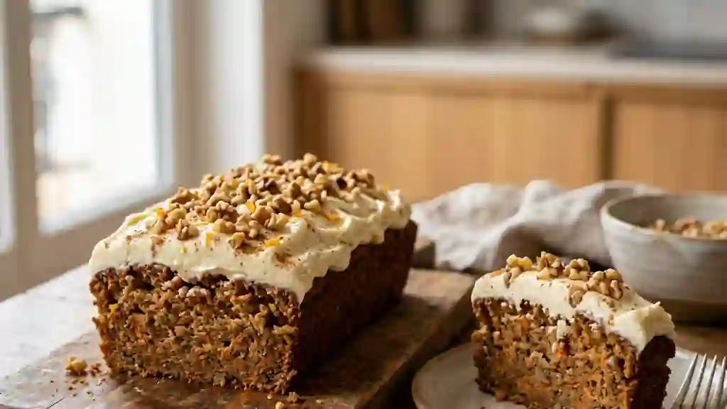 Carrot Cake moelleux aux épices et noix - Photo de présentation