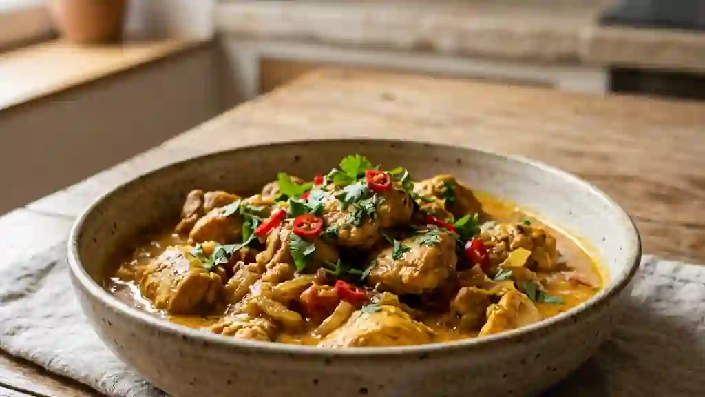 Carry de poulet fondant au lait de coco - Photo de présentation