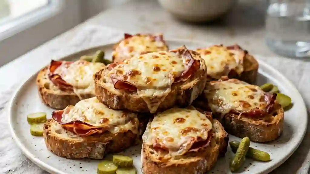 Casse-dents croustillants au jambon et fromage - Photo de présentation