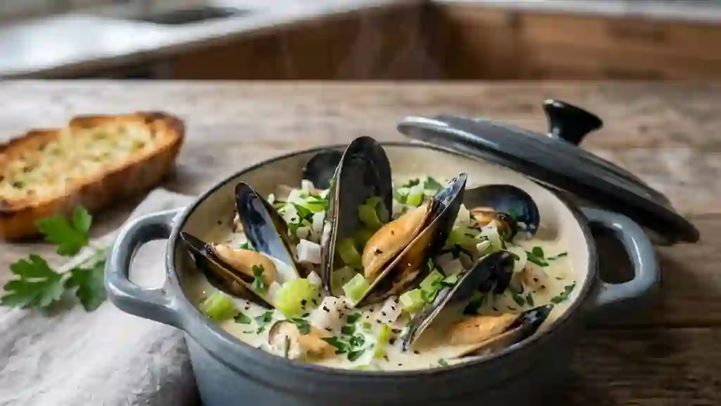 Moules onctueuses au céleri croquant - Photo de présentation