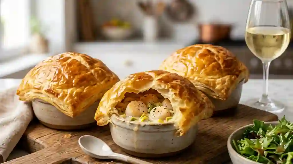 Pétoncles lutés aux poireaux fondants - Photo de présentation