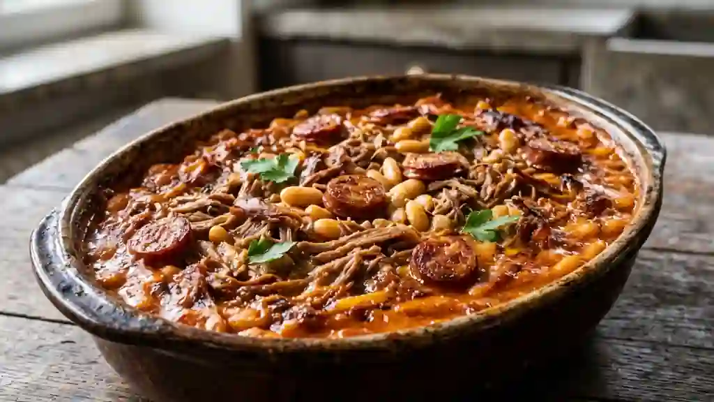 Cassoulet ibérique fondant au chorizo - Photo de présentation