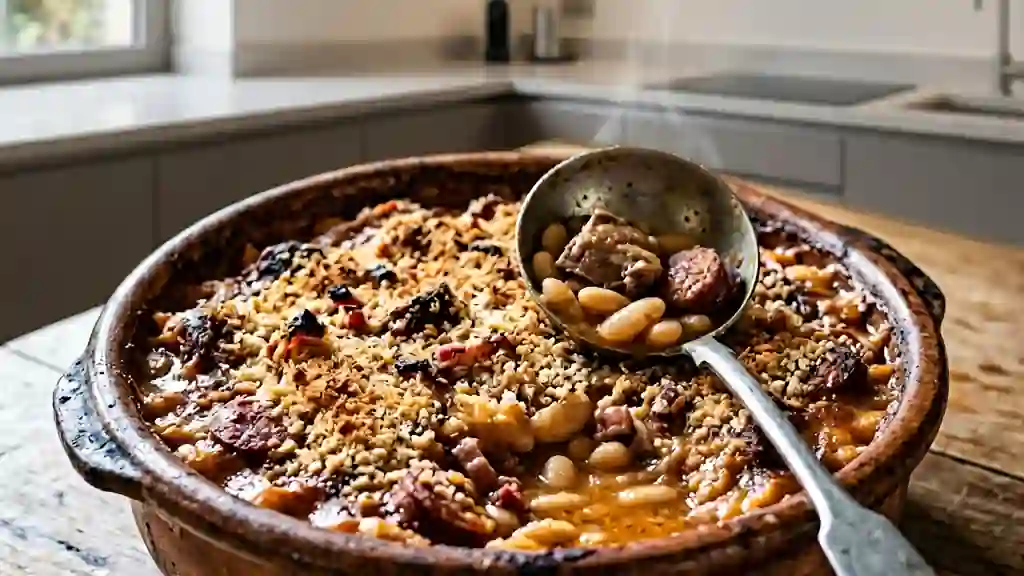Cassoulet fondant au confit de canard - Photo de présentation