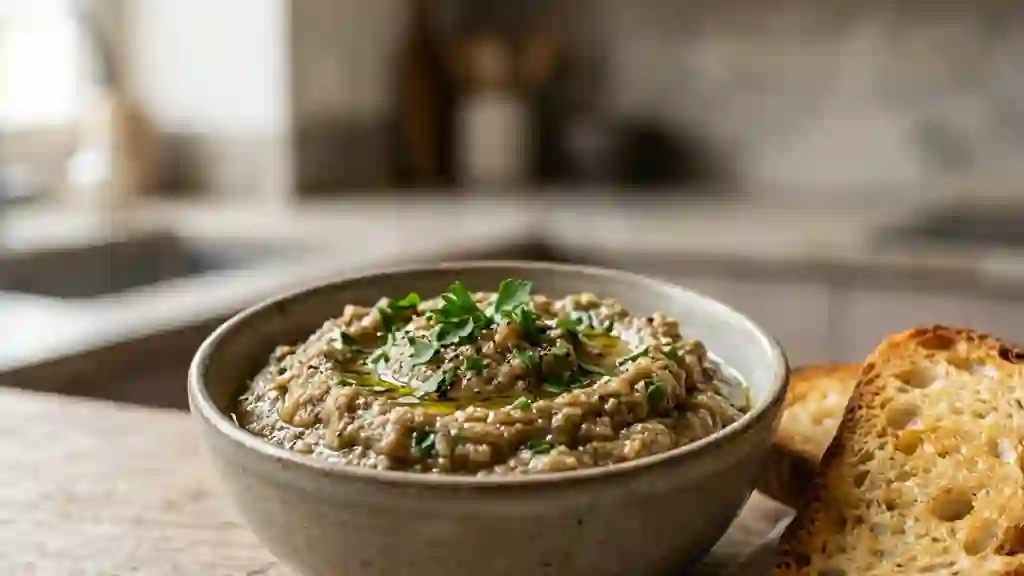 Caviar d'aubergine onctueux et fumé - Photo de présentation