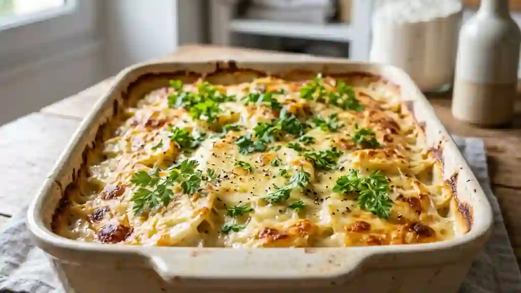 Céleri fondant gratiné au cerfeuil - Photo de présentation