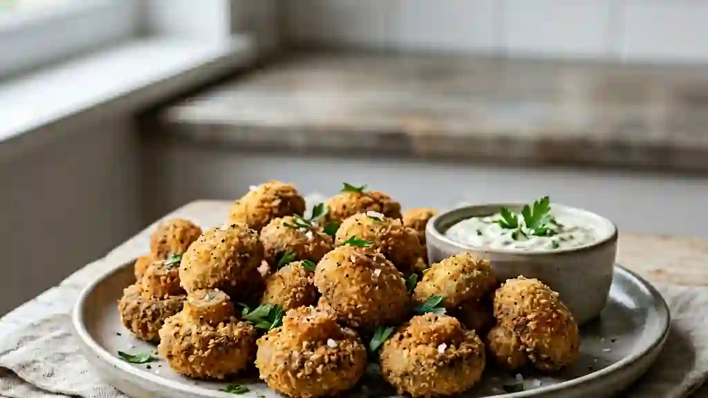 Champignons Panés Ultra-Croustillants - Photo de présentation