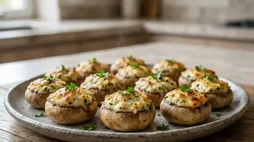Champignons Farcis Fondants au Carré Frais - Photo de présentation