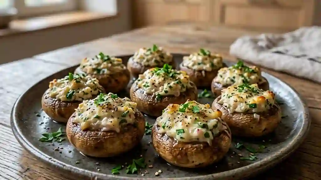 Champignons rôtis au Tartare fondant - Photo de présentation