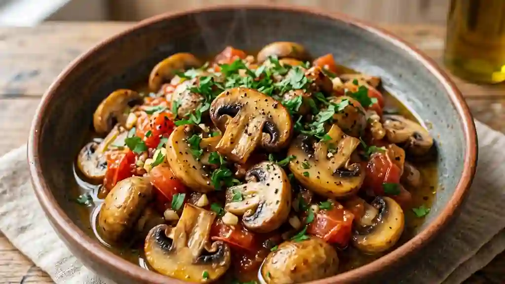 Champignons rissolés à la provençale - Photo de présentation