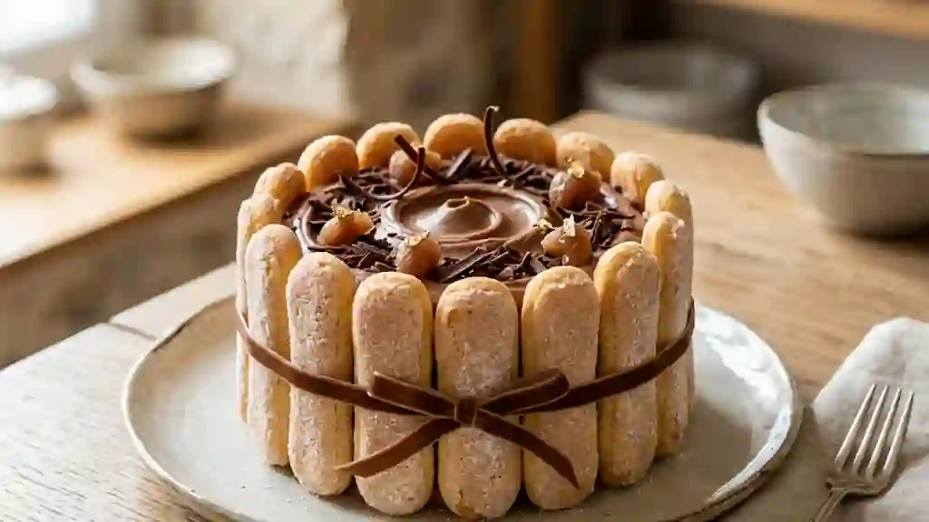 Charlotte Fondante Marron & Chocolat Noir - Photo de présentation