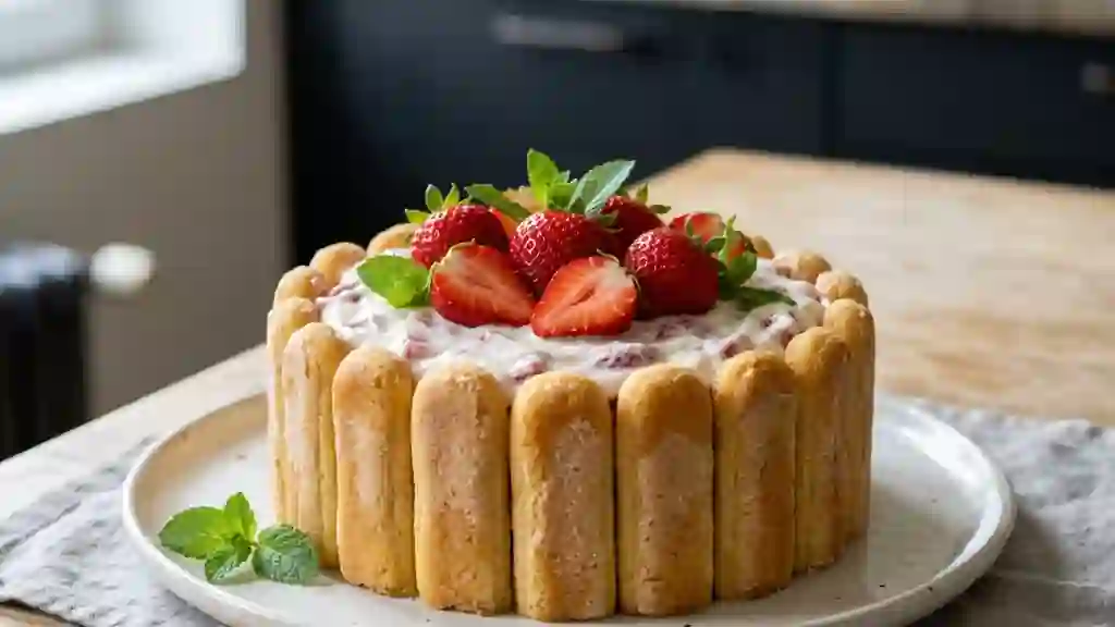 Charlotte aux Fraises Fondante et Légère - Photo de présentation