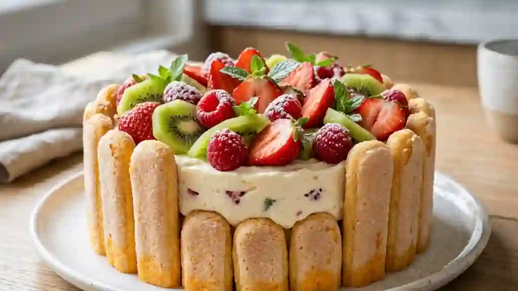 Charlotte Fondante Fruits Frais & Mascarpone - Photo de présentation