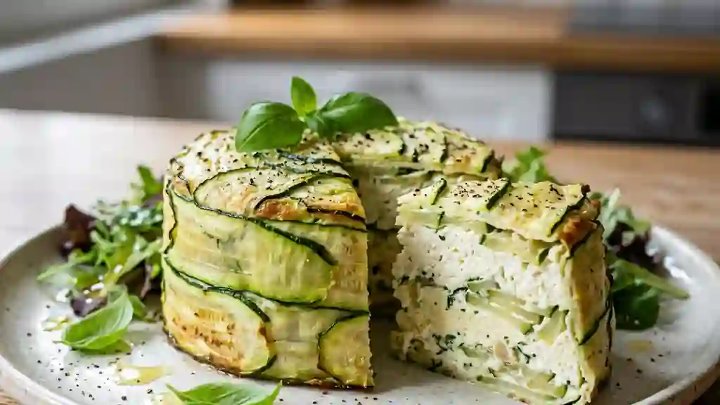 Charlotte de Courgettes Fondante au Basilic - Photo de présentation