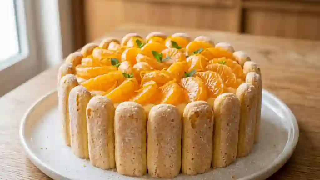 Charlotte Fondante à la Mandarine - Photo de présentation