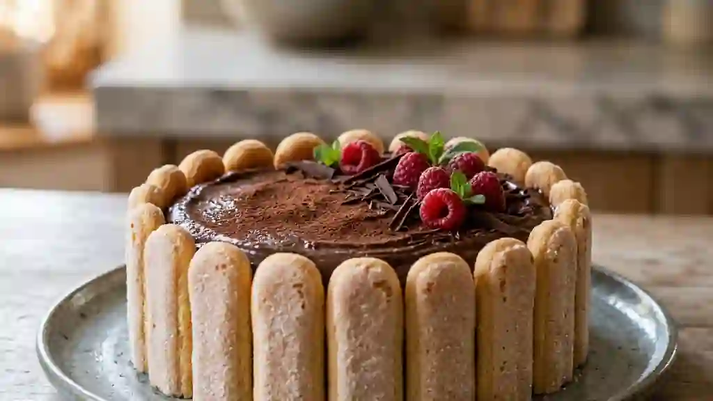 Charlotte fondante à la mousse aérienne - Photo de présentation