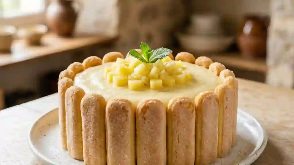 Charlotte Nuage à l'Ananas et Fromage Blanc - Photo de présentation