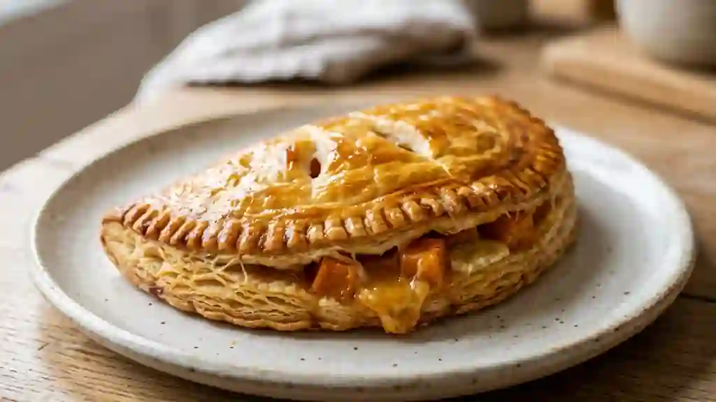 Chausson croustillant potiron et chèvre fondant - Photo de présentation