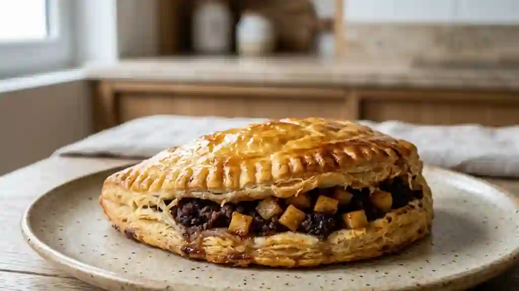 Feuilleté Croustillant au Boudin et Pommes - Photo de présentation