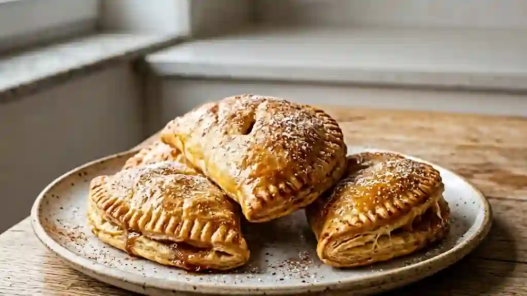 Chaussons feuilletés pomme cannelle fondants - Photo de présentation