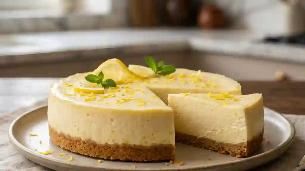 Cheesecake au citron fondant et acidulé - Photo de présentation