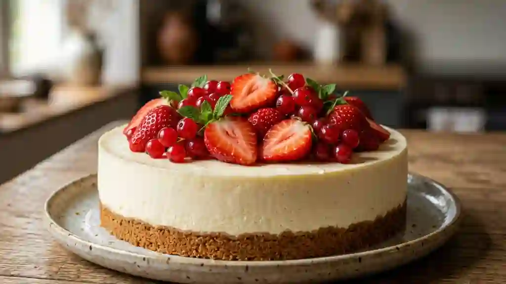 Cheesecake Fondant aux Fruits Rouges et Spéculoos - Photo de présentation