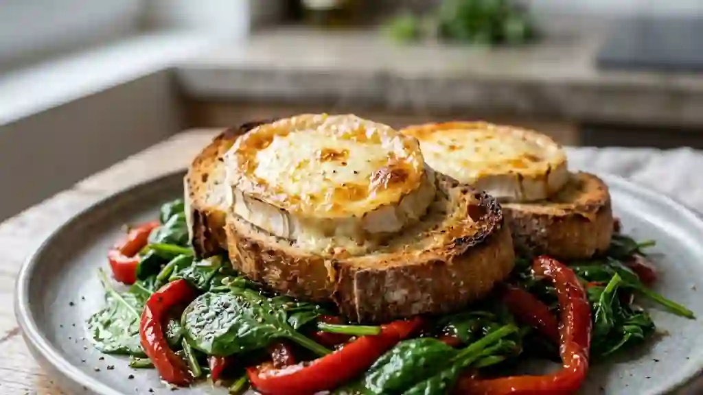 Chèvre rôti et poivrons fondants au miel - Photo de présentation