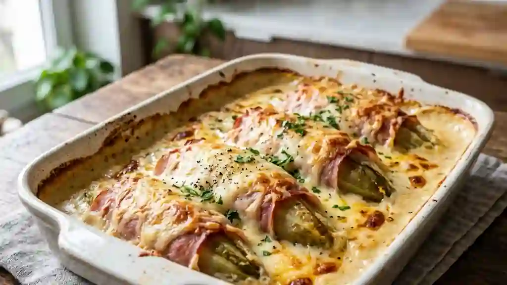 Endives au jambon gratinées et fondantes - Photo de présentation