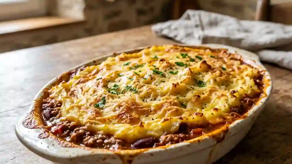 Chili Parmentier fondant et gratiné - Photo de présentation