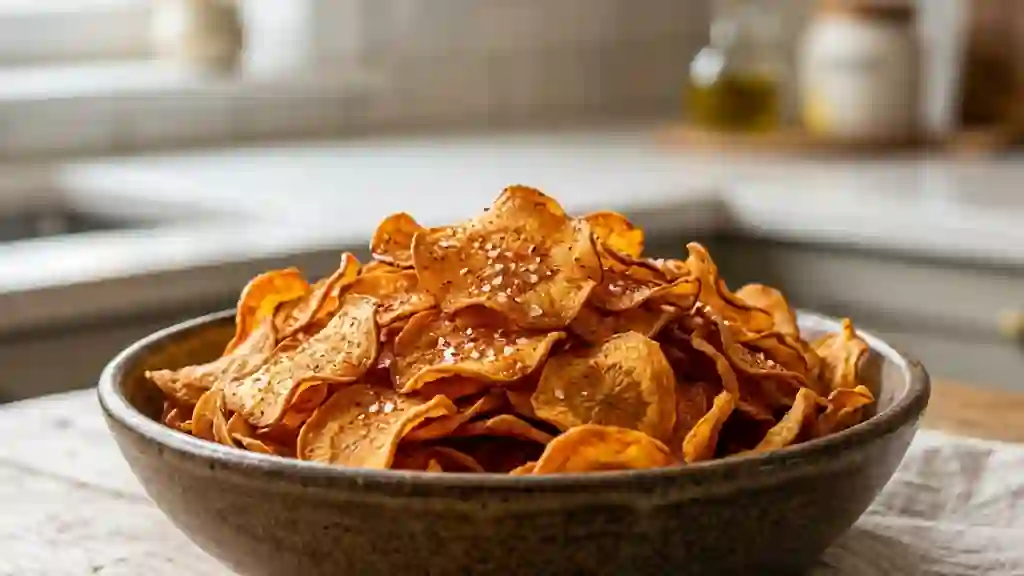 Chips de carottes craquantes au paprika - Photo de présentation