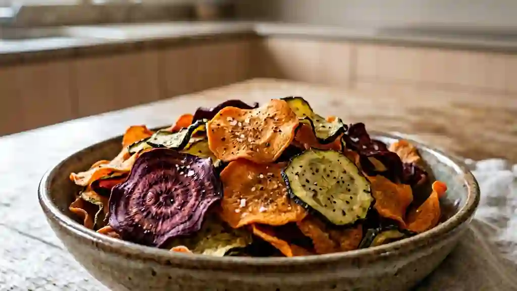 Chips de légumes ultra-croustillantes au four - Photo de présentation