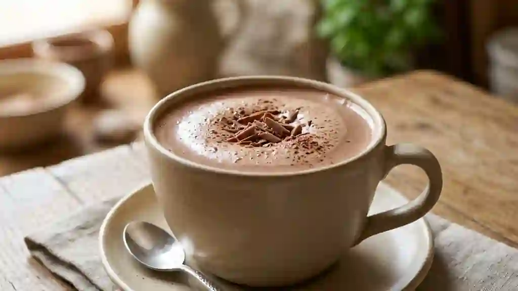 Chocolat chaud onctueux à la vanille - Photo de présentation