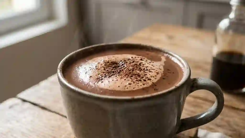 Chocolat chaud onctueux à la vanille - Photo de présentation