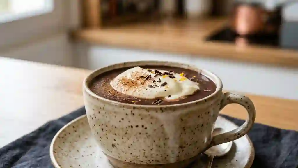 Chocolat des neiges velouté et épicé - Photo de présentation