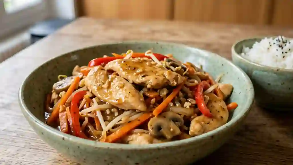 Chop Suey Croquant et Fondant au Wok - Photo de présentation
