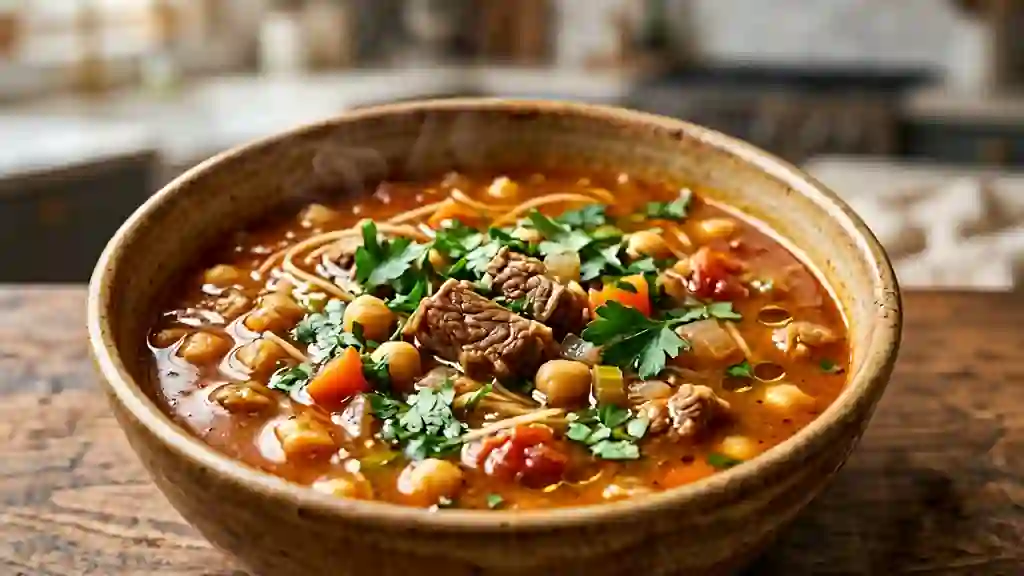 Chorba onctueuse à l'agneau et coriandre - Photo de présentation
