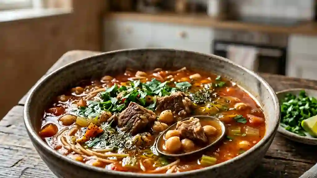 Chorba algéroise fondante à l'agneau et cannelle - Photo de présentation