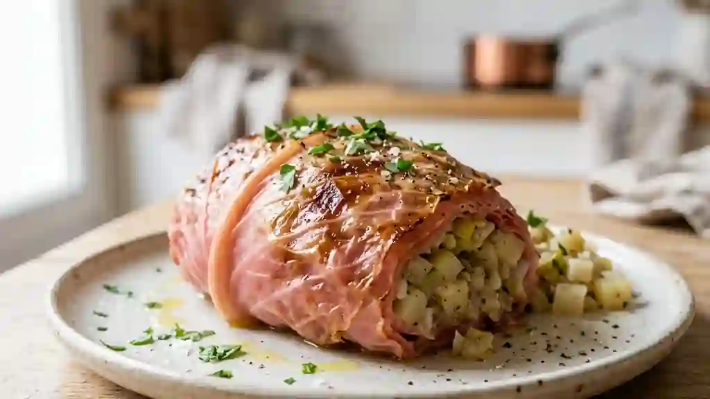 Chou Rose Farci au Cœur de Légumes Fondants - Photo de présentation