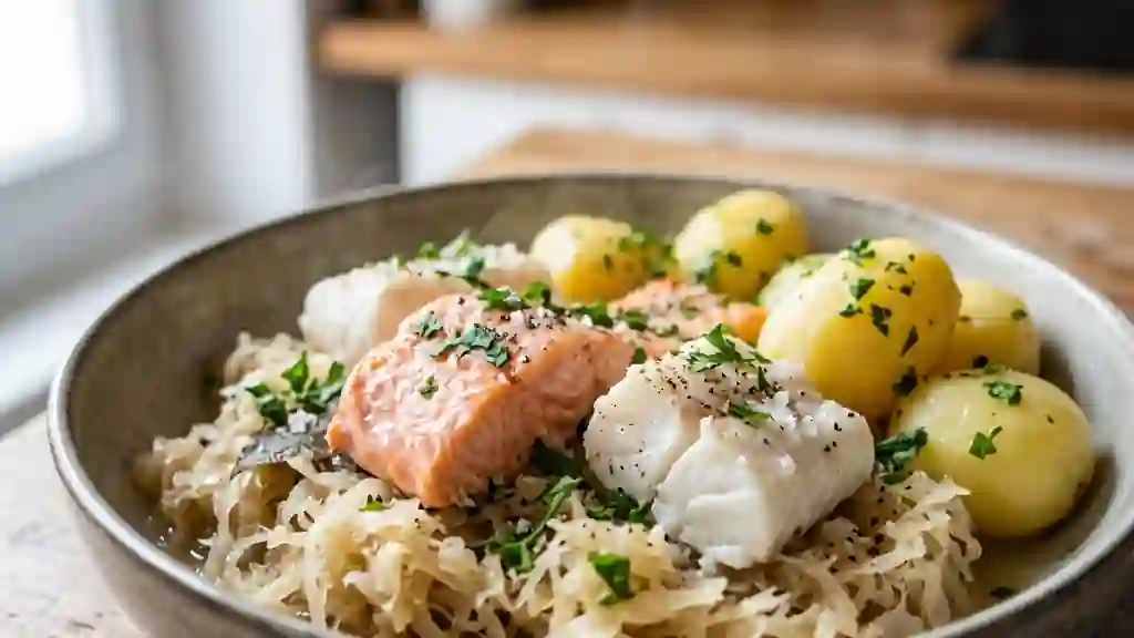 Choucroute de la mer fondante au Riesling - Photo de présentation