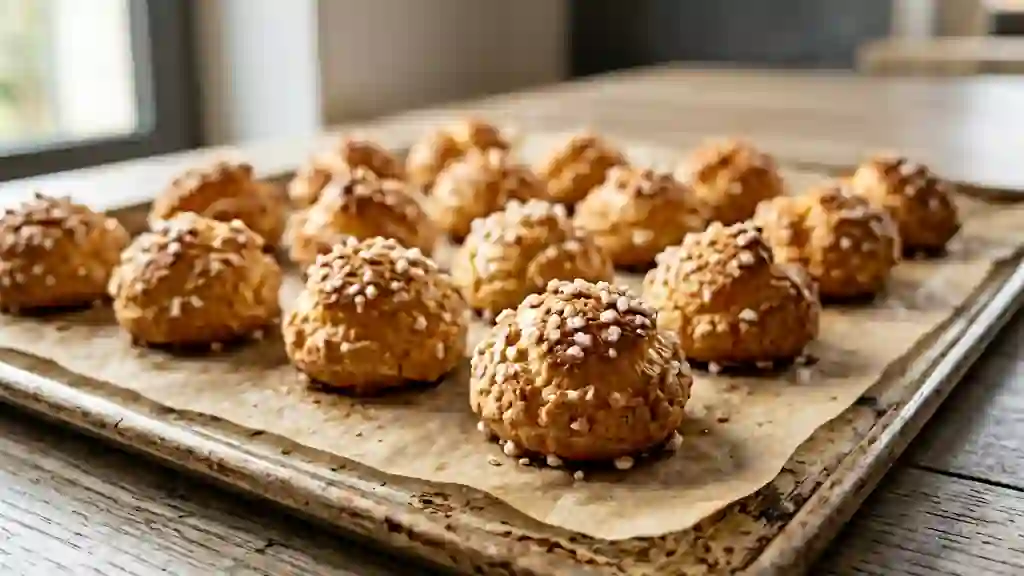 Chouquettes aériennes au sucre perlé - Photo de présentation