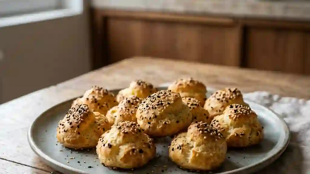 Chouquettes de chou-fleur au sésame - Photo de présentation