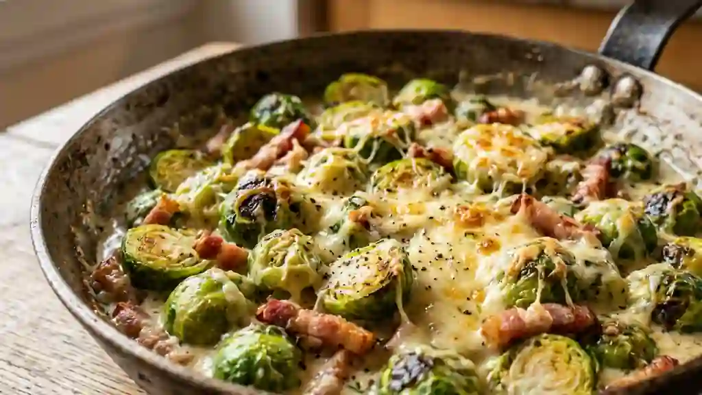 Choux de Bruxelles gratinés au Beaufort - Photo de présentation