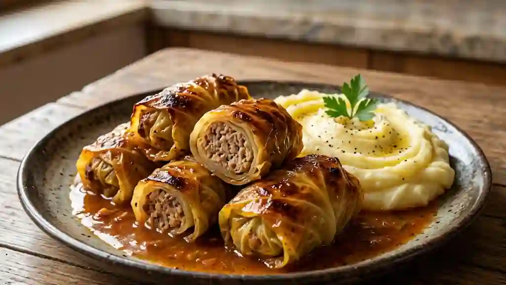 Choux farcis fondants au porc et veau - Photo de présentation