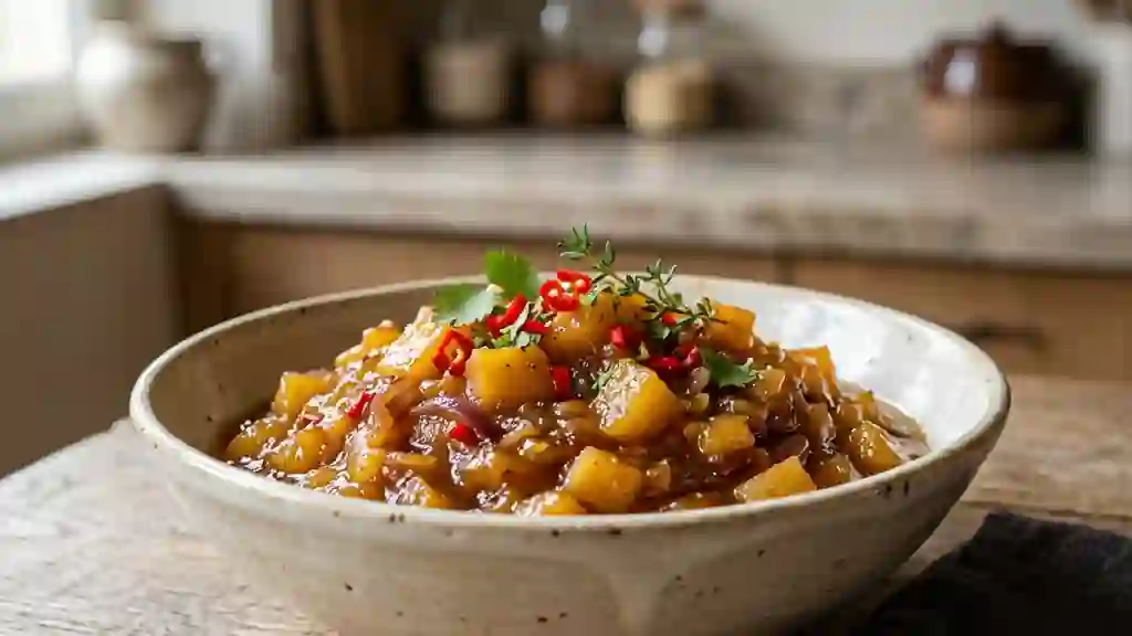 Chutney de coings fondant au gingembre - Photo de présentation